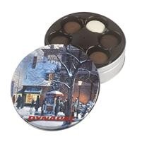 Glad Tidings Tin w/Gourmet Sandwich Cookies Selection
